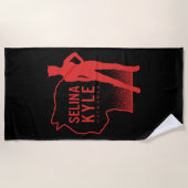 Serviette De Plage Selina Kyle Catwoman - logo (Devant)