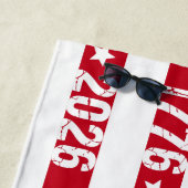 Serviette De Plage Semiquincentennial 4th Of July 1776 2026 Celebrate (En situation)