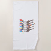 Serviette De Plage Sensibilisation sur l'autisme Cute Giraffe Animal (Devant)
