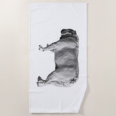Serviette De Plage Sentier Facile, Évasion Ensoleillée (Devant)