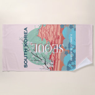 Serviette De Plage Séoul Corée du Sud