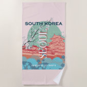 Serviette De Plage Séoul Corée du Sud (Devant)