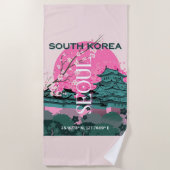 Serviette De Plage Séoul Corée du Sud (Devant)