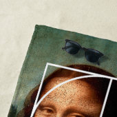 Serviette De Plage Séquence Leonardo da Vinci Mona Lisa Fibonacci (En situation)