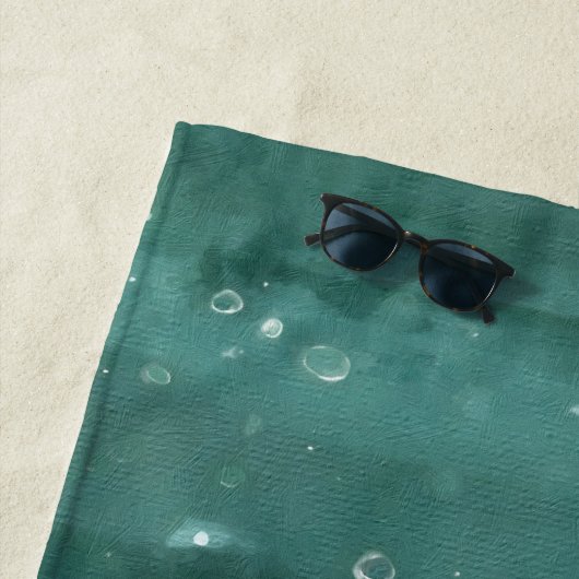 Serviette De Plage Serene Sea Turtle : Oasis sous-marine (En situation)