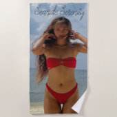 Serviette de plage Sérénité maritime (Devant)