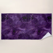 Serviette De Plage Série Galaxy Violet Design 8 (Devant)