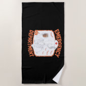 Serviette De Plage Service d'urgence Funny Halloween Nurse Essenti (Devant)