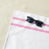 Serviette de plage - Serviette de plage flamant ro (En situation)