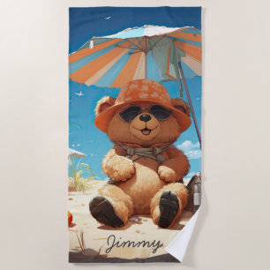 Serviette De Plage "Serviette de plage modèle inspirée par l'ours