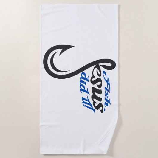 Serviette De Plage Serviette. Jésus L'A Fait. (Devant)