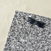 Serviette De Plage Serviette Plage Frame Parties scintillant Argent (En situation)