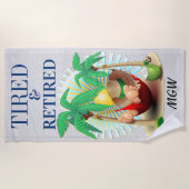 Serviette De Plage Serviette Plage Retraite Amusante (Devant)