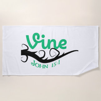 Serviette De Plage Serviette. Véritable série de vignes. UN