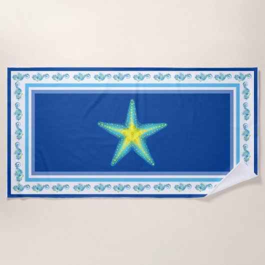 Serviette de plage Serviettes de plage Bleu royal (Devant)