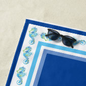 Serviette de plage Serviettes de plage Bleu royal  (En situation)