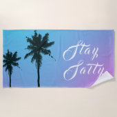 Serviette De Plage Servir Salty Palm Beach (Devant)