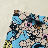 Serviette De Plage Sésame Sésame | Cookie Monster Doodle Motif (En situation)