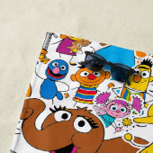 Serviette De Plage Sesame Street Pals Doodley Pattern (En situation)