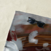 Serviette De Plage Setter anglais de Noël festif (En situation)