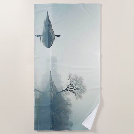 Serviette De Plage Seul dans la conception de la fosse (Devant)