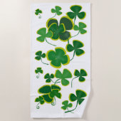 Serviette de plage shamrock (Devant)