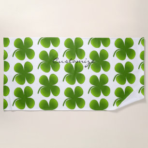 Serviette De Plage Shamrocks de la Saint Patrick Thunder_Cove