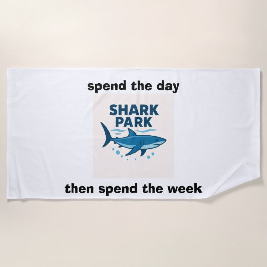Serviette De Plage shark park beach towel (Devant)