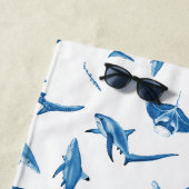 Serviette De Plage Sharks & Manta Rays|Ocean Art Design (En situation)