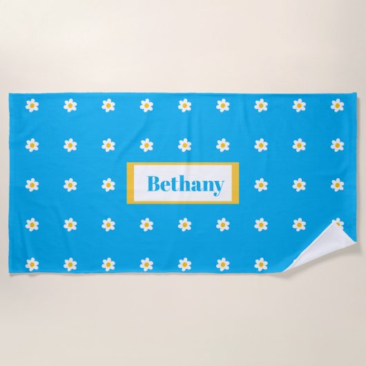 Serviette de plage Shastas en fleurs (Devant)