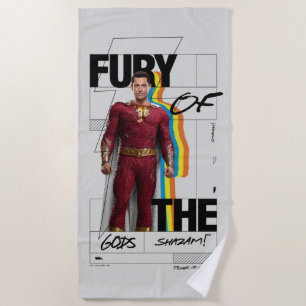 Serviette De Plage SHAZAM ! Furie des dieux Art de style d'album ré