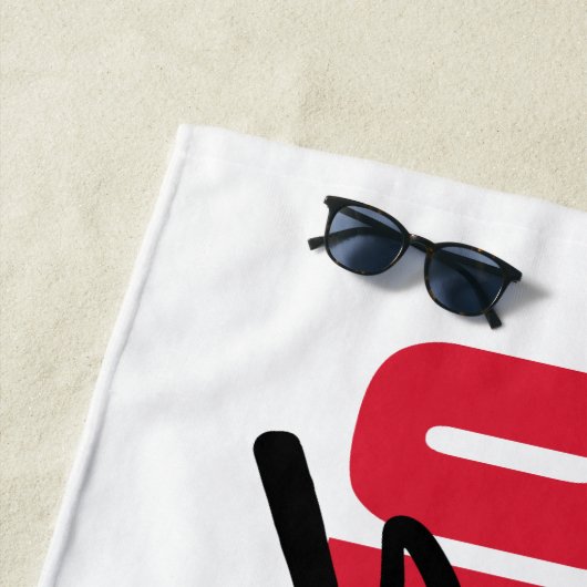 Serviette De Plage SHAZAM ! Furie des dieux | Logo des boulons arc-en (En situation)