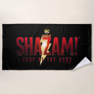 Serviette De Plage SHAZAM ! Furie des dieux   Logo Fury of the Gods