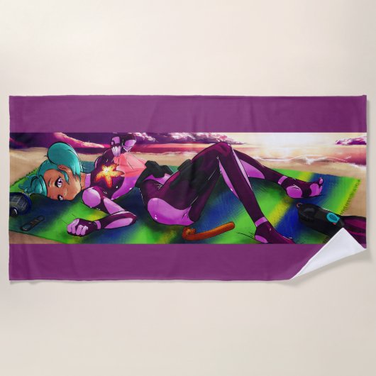 Serviette de plage Shelly Chel (Devant)
