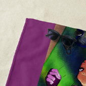 Serviette de plage Shelly Chel (En situation)