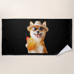 Serviette De Plage Shiba Inu