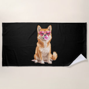 Serviette De Plage Shiba Inu