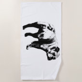 Serviette De Plage Shore Ink, Marche Audacieuse (Devant)