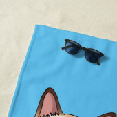 Serviette De Plage Siamese cat cartoon (En situation)
