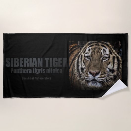 Serviette De Plage Siberian Tiger:Beach Towel (Devant)