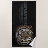 Serviette De Plage Siberian Tiger:Beach Towel (Devant)