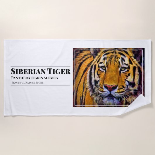 Serviette De Plage Siberian Tiger [Beach Towel] (Devant)
