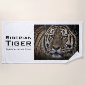 Serviette De Plage Siberian Tiger:Beach Towel (Devant)