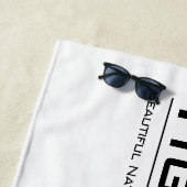 Serviette De Plage Siberian Tiger:Beach Towel (En situation)