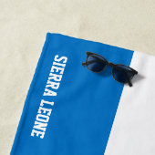 Serviette De Plage Sierra Leone Drapeau splendide patriotique (En situation)