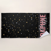 Serviette De Plage Signature Beach, mode "Daphne Pritti" chic DK (Devant)
