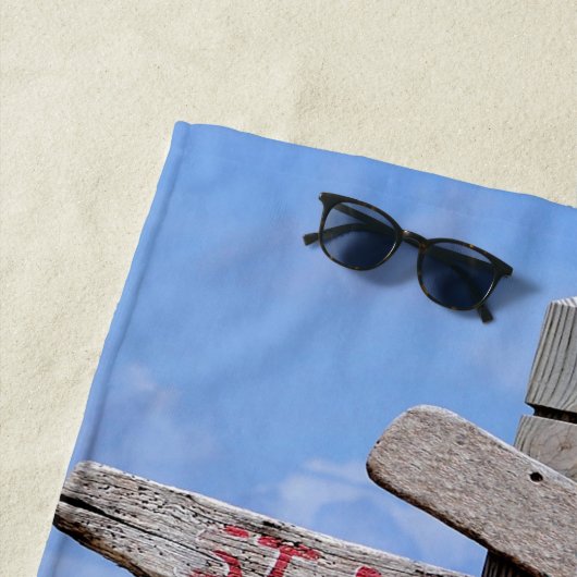 Serviette De Plage Signes de plage (En situation)