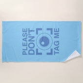 Serviette De Plage S'il vous plaît, ne me frappez pas (Devant)