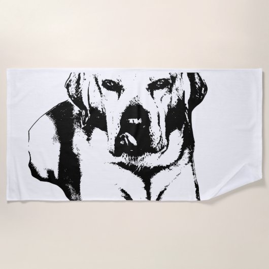 Serviette De Plage Silhouette (Devant)
