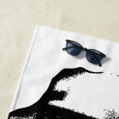 Serviette De Plage Silhouette (En situation)